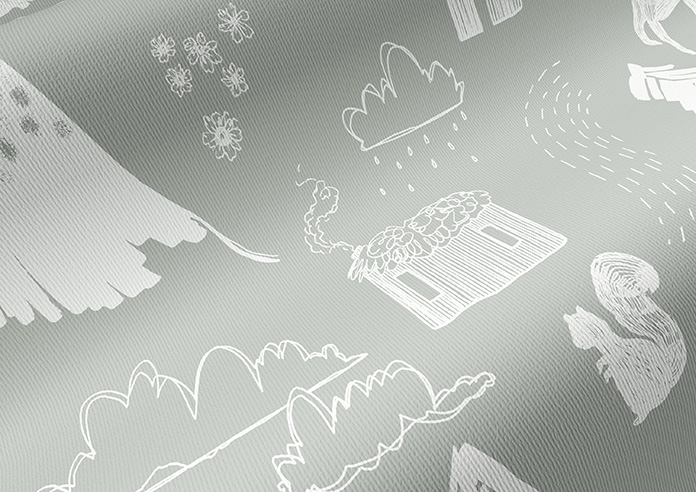 Mountain Hilltop, Mid Grey - Twist&Fit Roller Blind - Image 4
